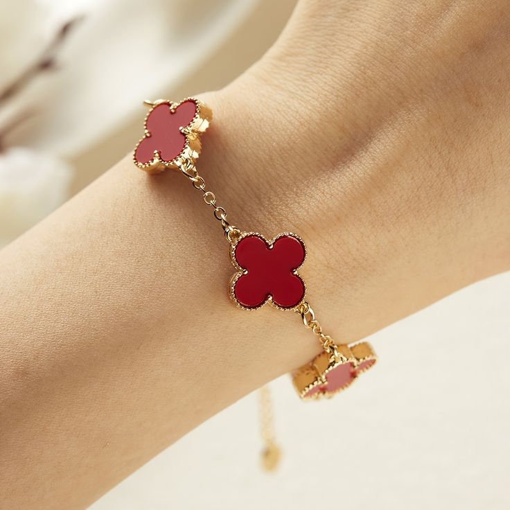 Pulsera Trebol Van Cleef +CAJA de regalo