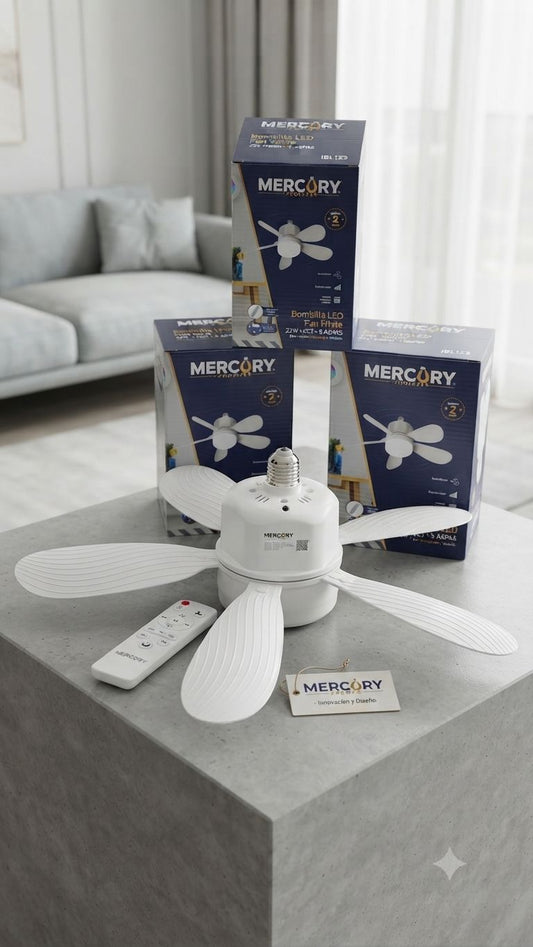 Bombillo Ventilador con Control Remoto