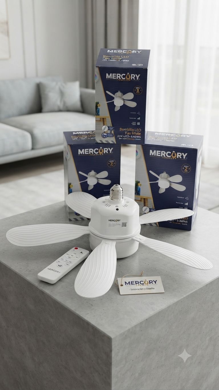 Bombillo Ventilador con Control Remoto