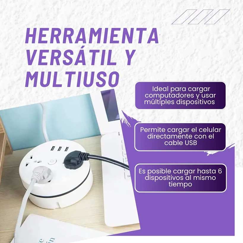 Elimina el caos de cables en menos de un minuto.