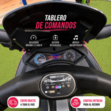 Moto eléctrica infantil rosa — vista 2