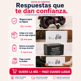 Moto eléctrica infantil rosa — vista 5